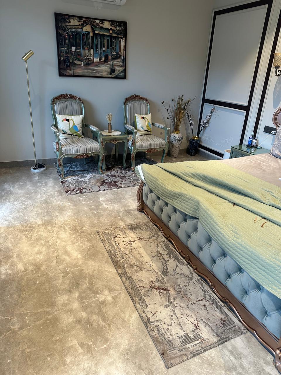 Luxury Bed with Chairs