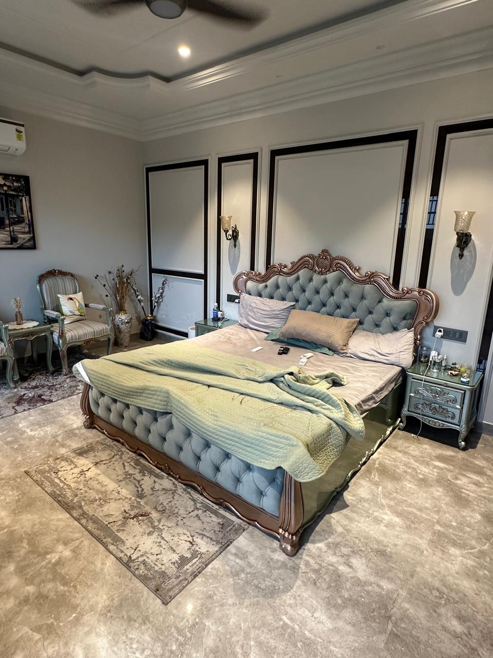 Luxury Bed with Chairs